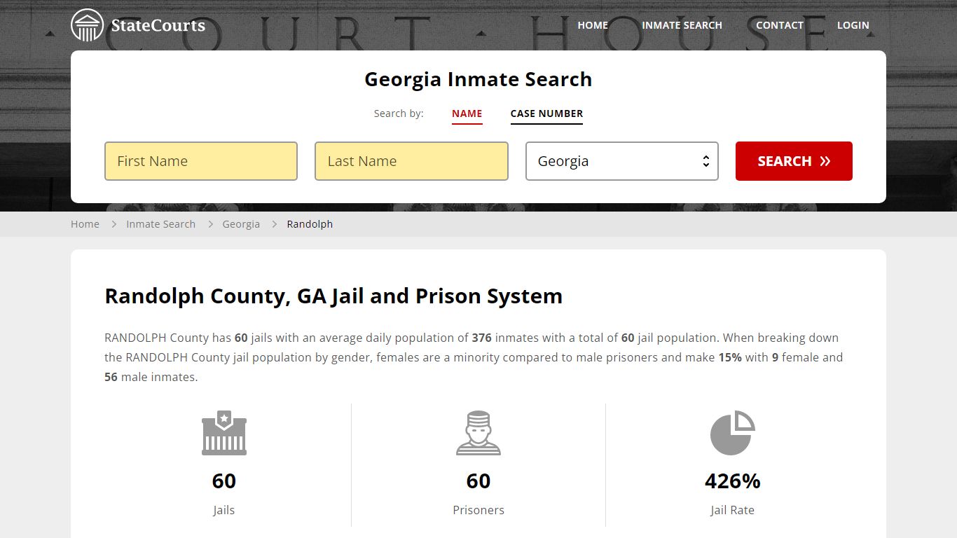 Randolph County, GA Inmate Search - StateCourts